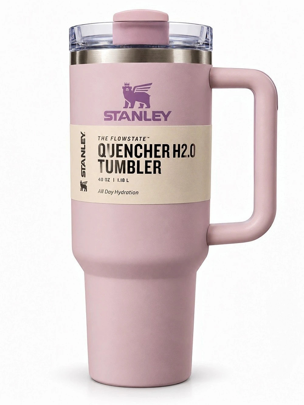 Stanley Quencher H2.0 FlowState Tumbler 40 oz Pink